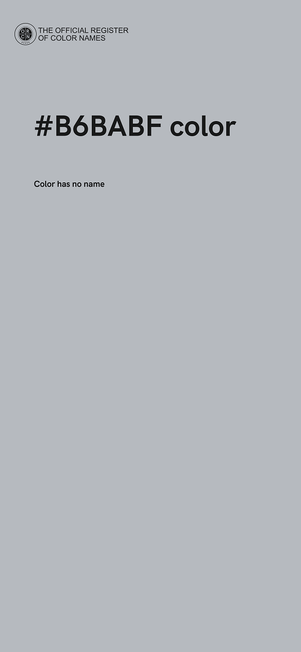 #B6BABF color image