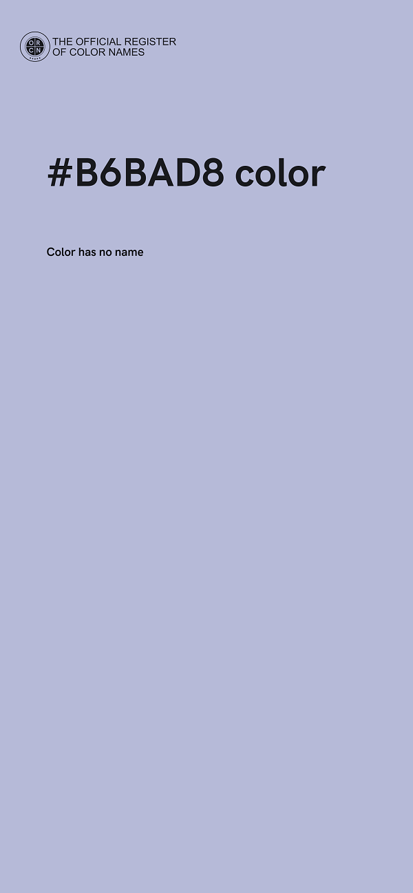#B6BAD8 color image