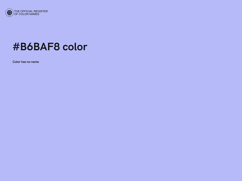 #B6BAF8 color image