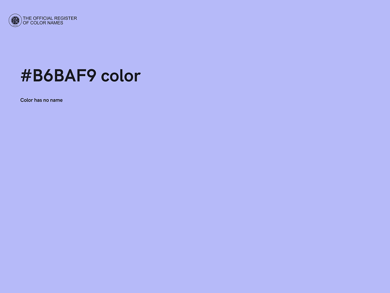 #B6BAF9 color image