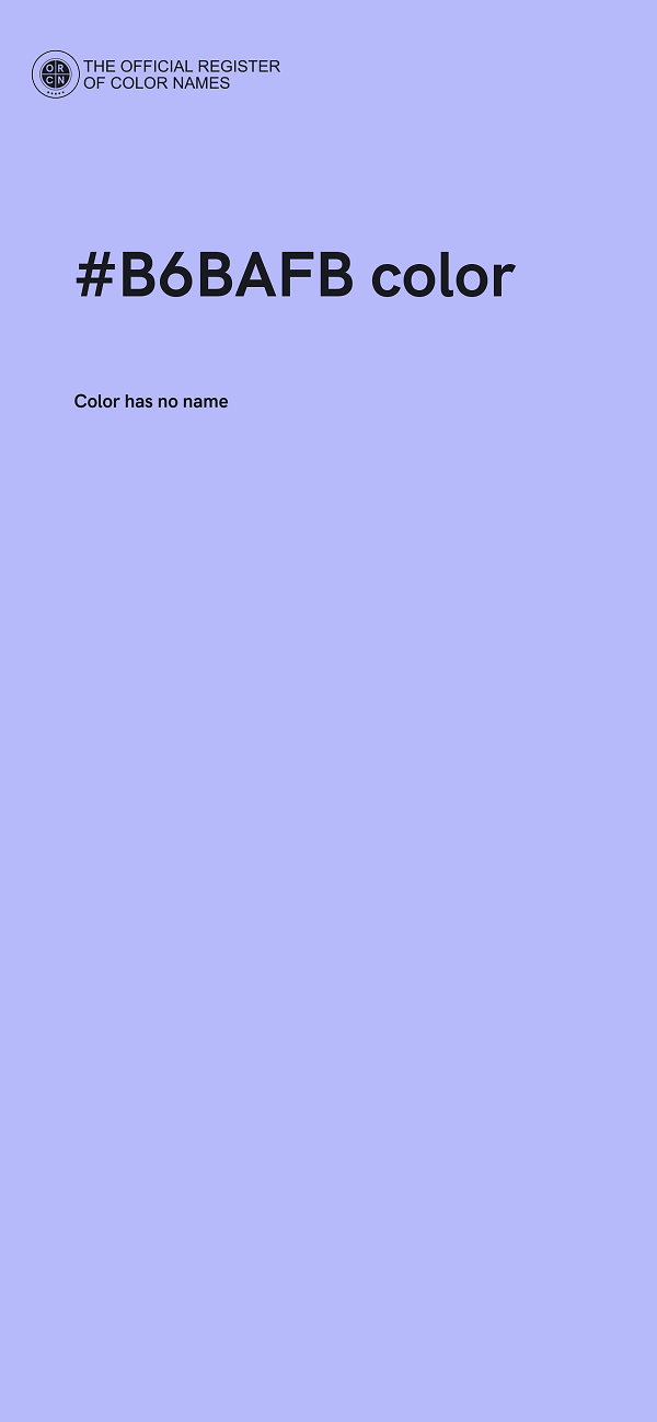 #B6BAFB color image