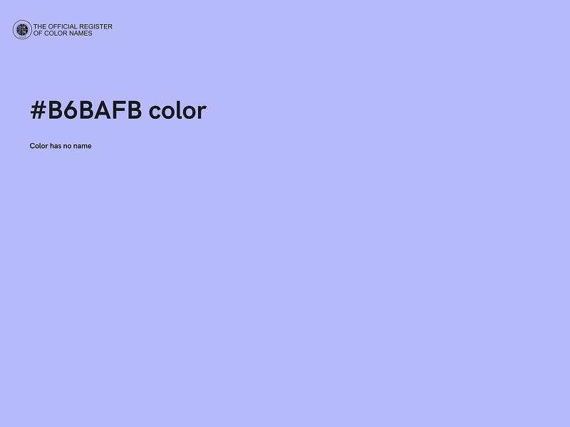 #B6BAFB color image