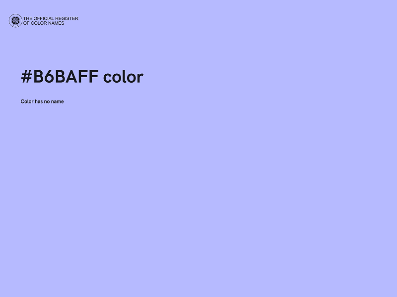 #B6BAFF color image