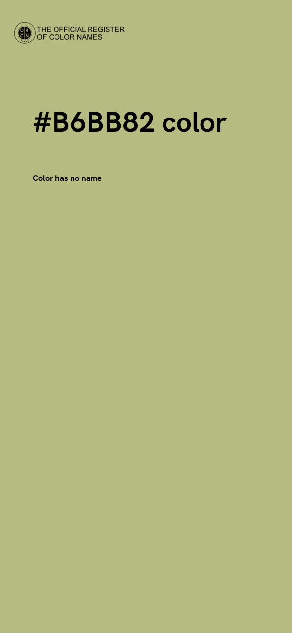 #B6BB82 color image