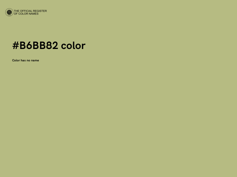 #B6BB82 color image