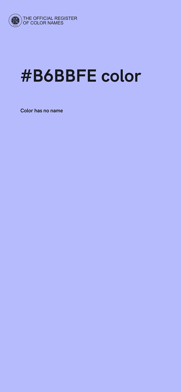 #B6BBFE color image