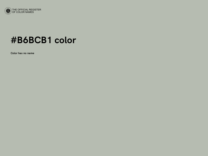 #B6BCB1 color image