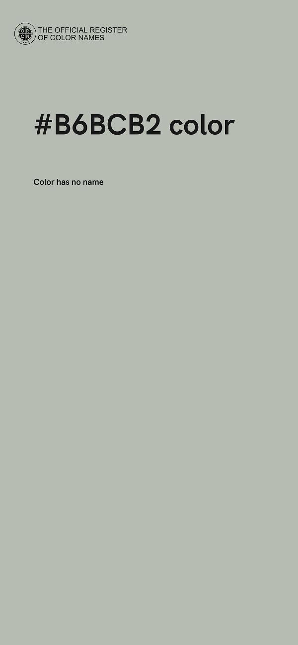 #B6BCB2 color image