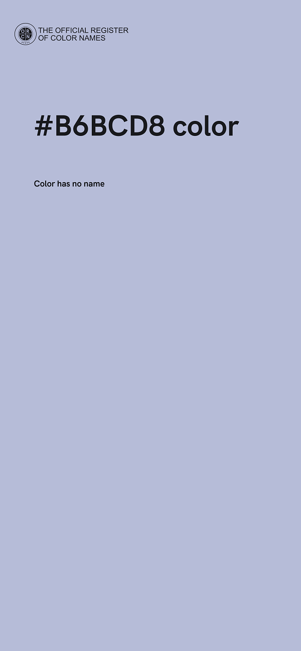 #B6BCD8 color image