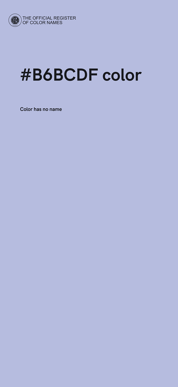 #B6BCDF color image