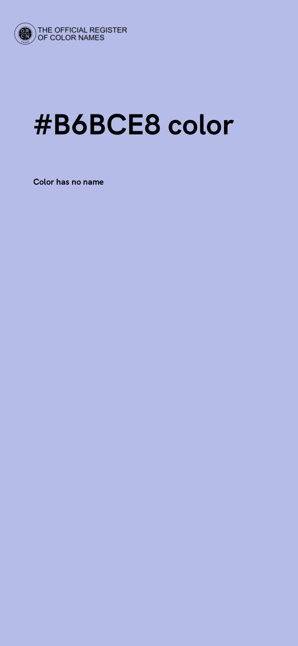 #B6BCE8 color image