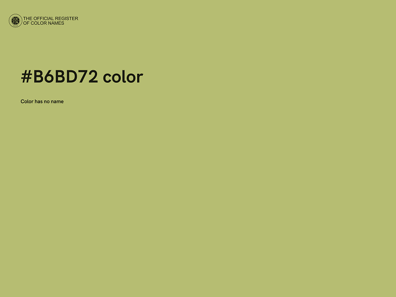 #B6BD72 color image