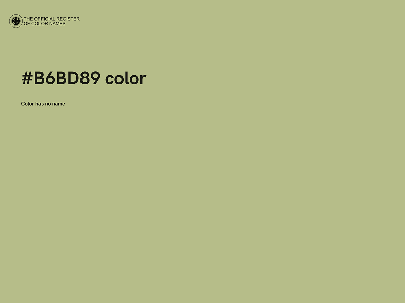 #B6BD89 color image