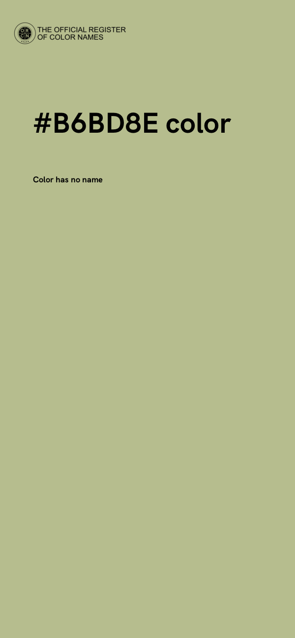 #B6BD8E color image