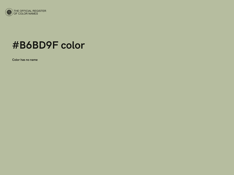 #B6BD9F color image