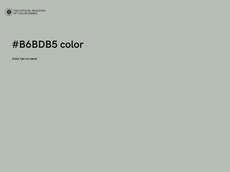 #B6BDB5 color image