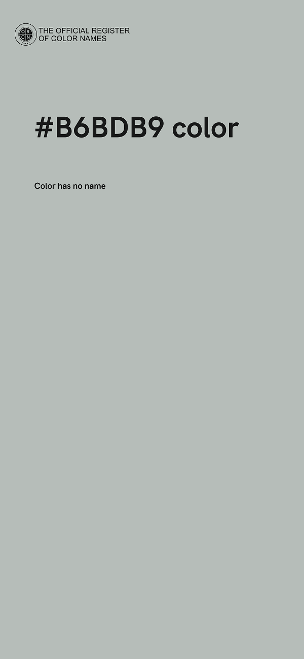 #B6BDB9 color image