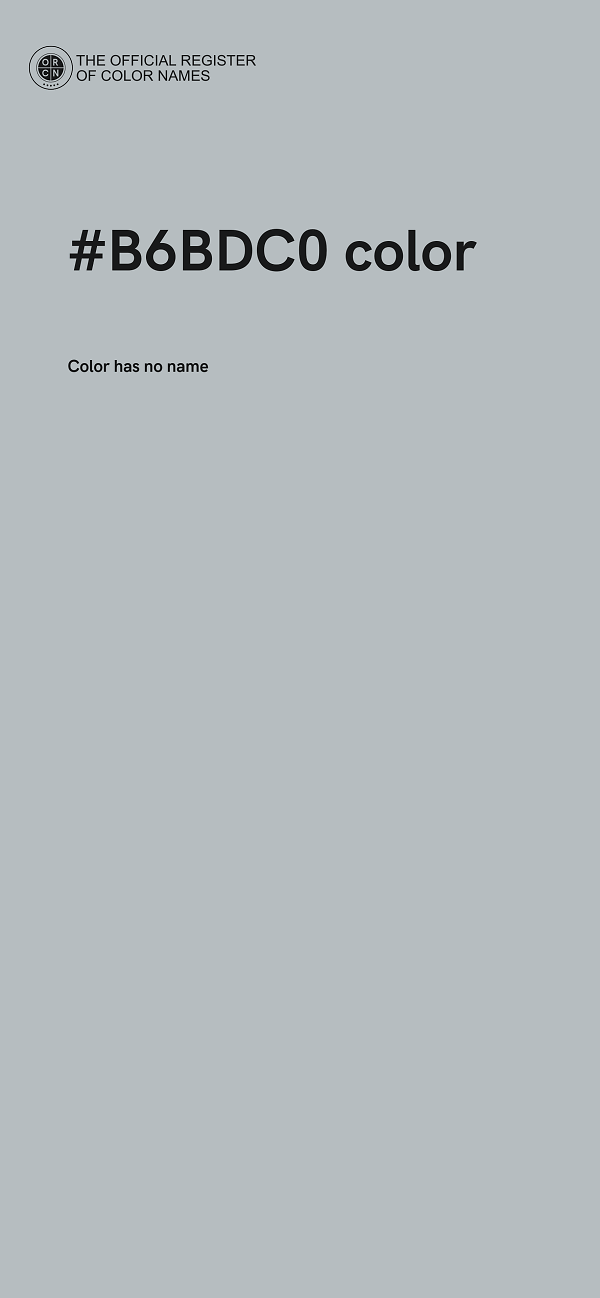#B6BDC0 color image