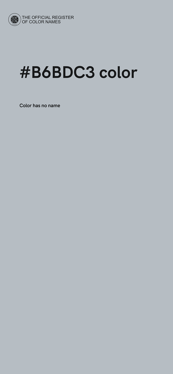 #B6BDC3 color image