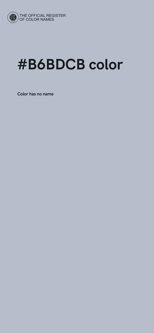 #B6BDCB color image