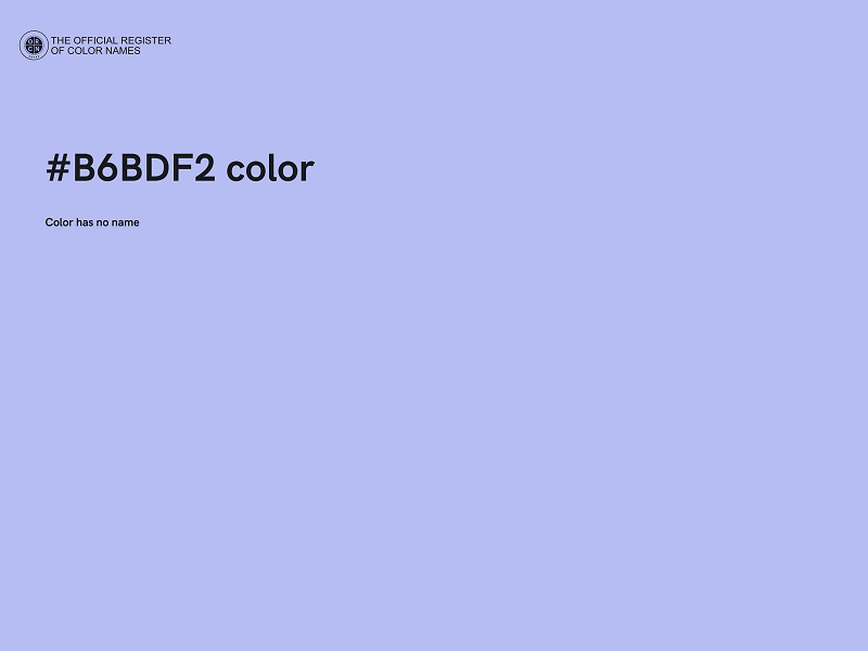 #B6BDF2 color image