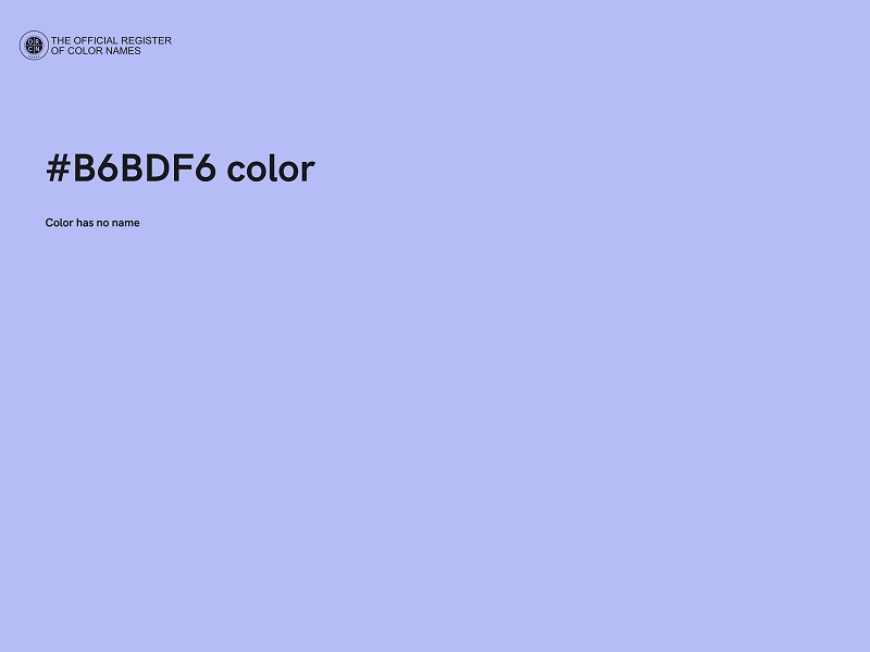 #B6BDF6 color image
