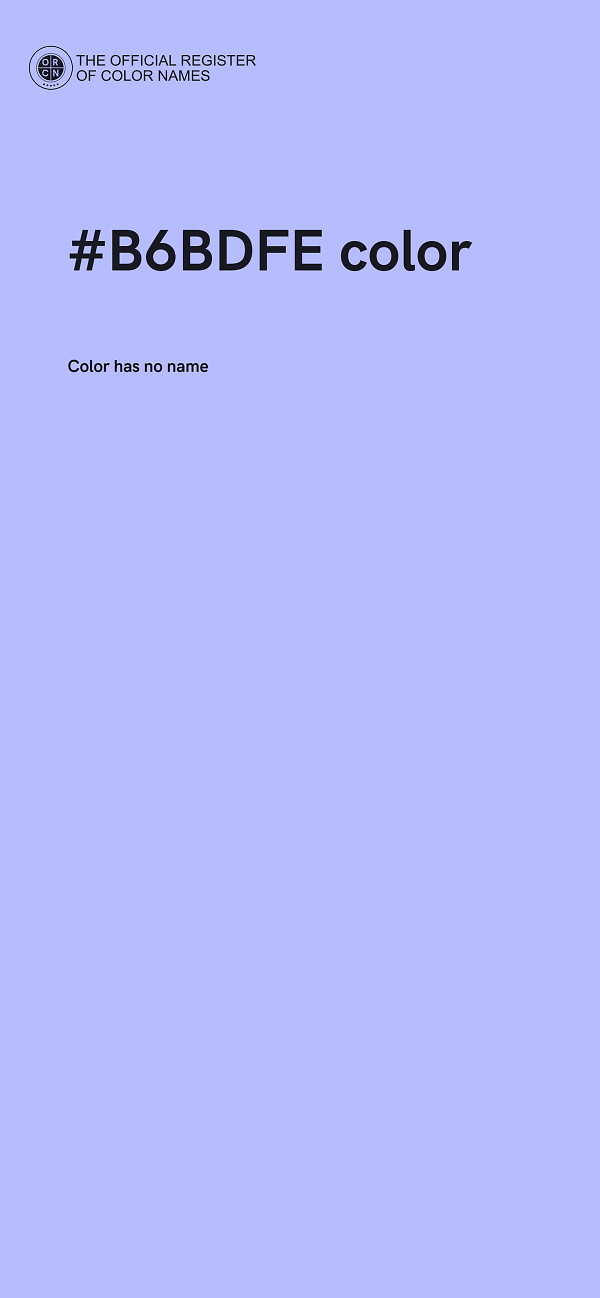 #B6BDFE color image
