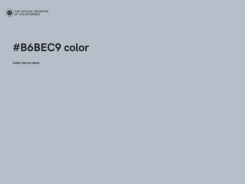 #B6BEC9 color image