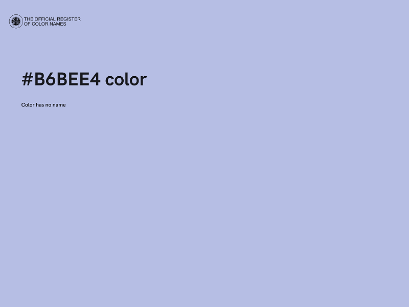 #B6BEE4 color image