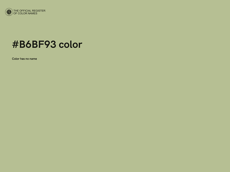 #B6BF93 color image