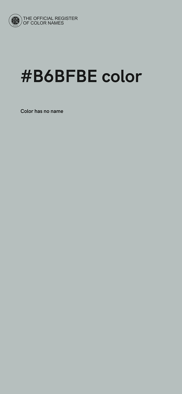 #B6BFBE color image