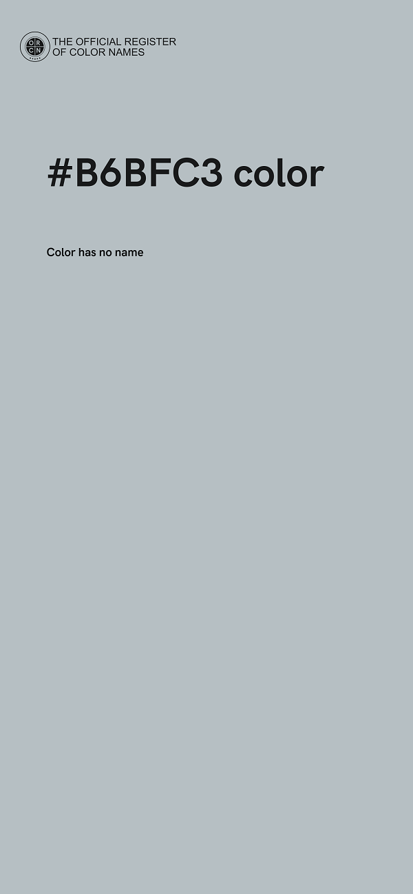 #B6BFC3 color image