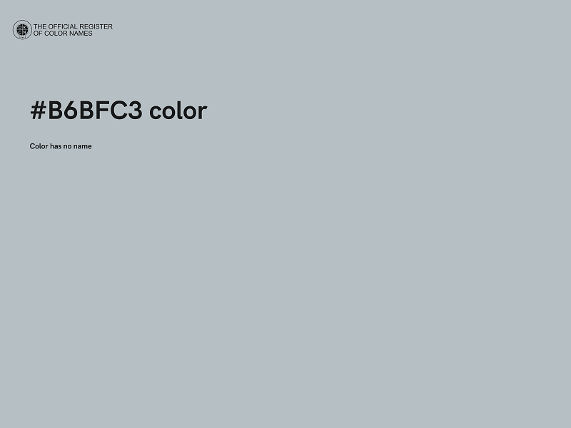 #B6BFC3 color image