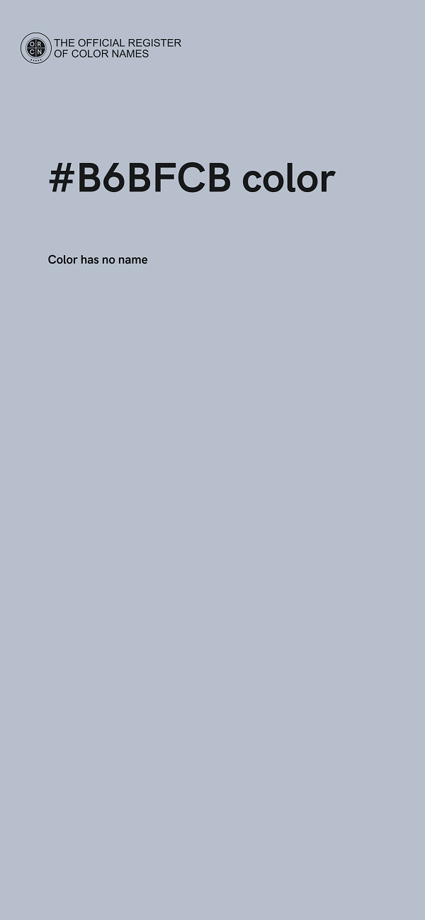 #B6BFCB color image