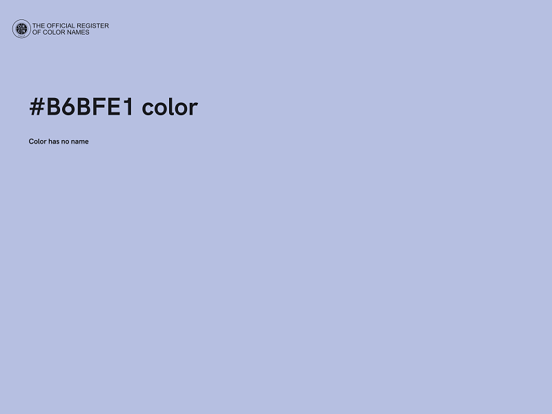 #B6BFE1 color image