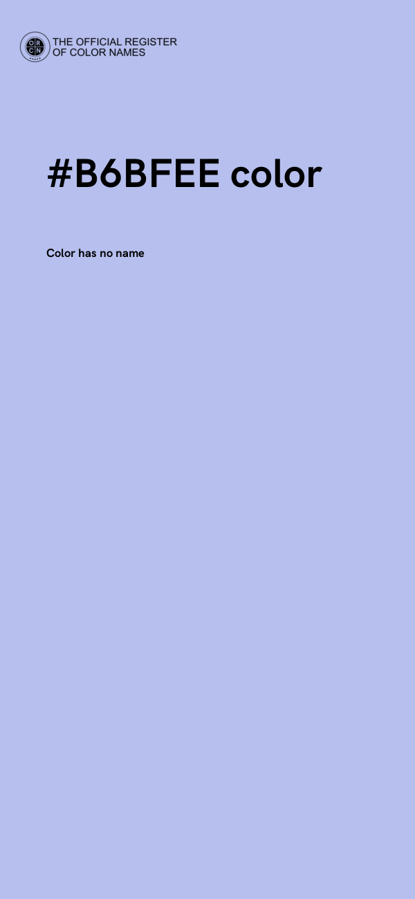 #B6BFEE color image