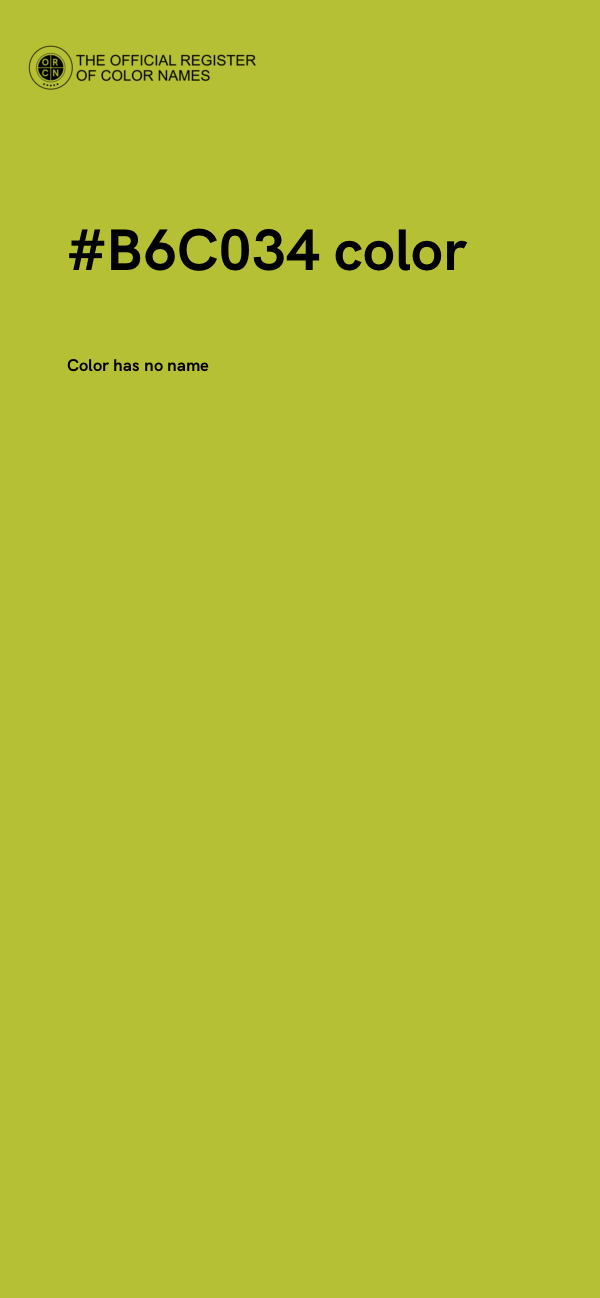 #B6C034 color image