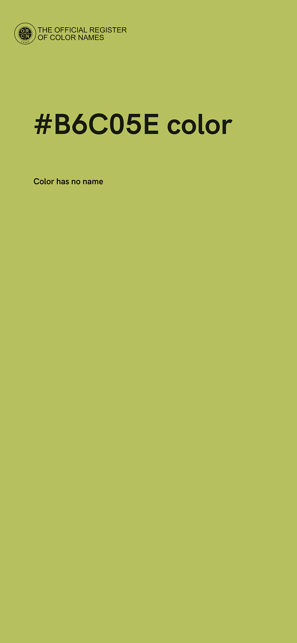 #B6C05E color image