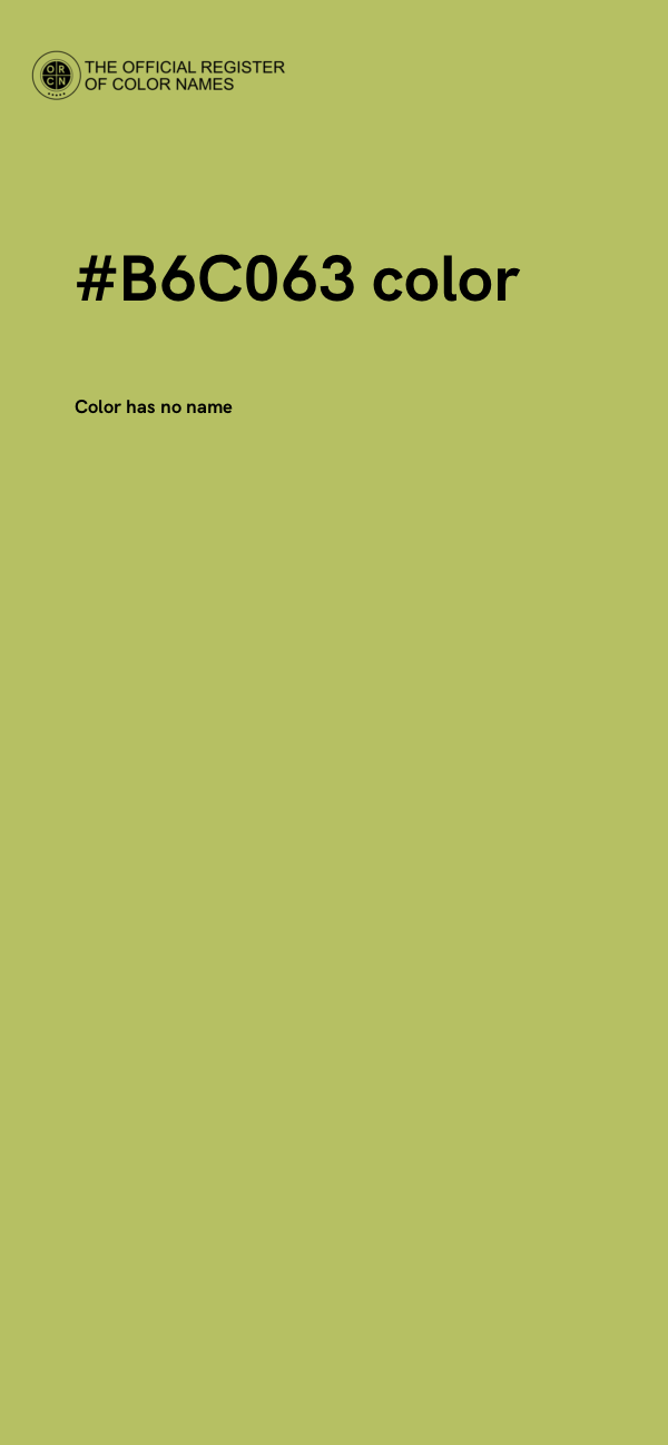#B6C063 color image