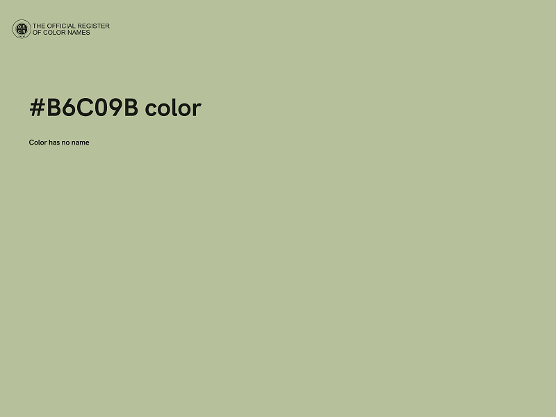 #B6C09B color image