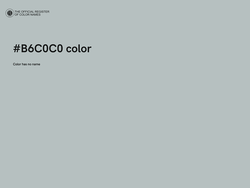 #B6C0C0 color image