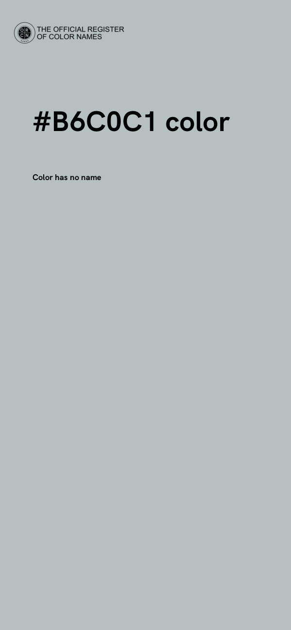 #B6C0C1 color image