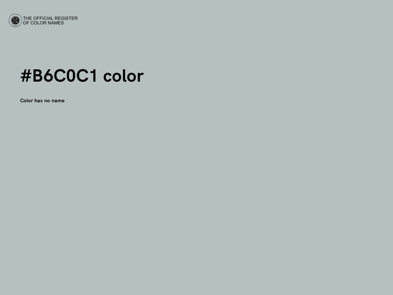 #B6C0C1 color image