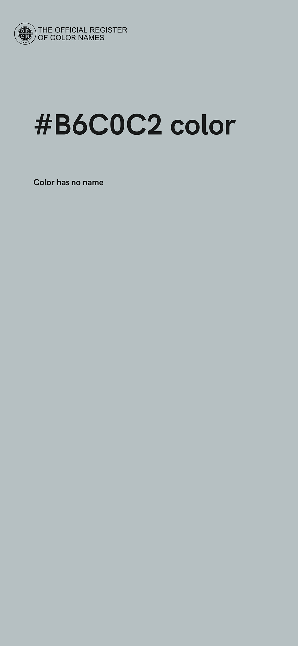 #B6C0C2 color image