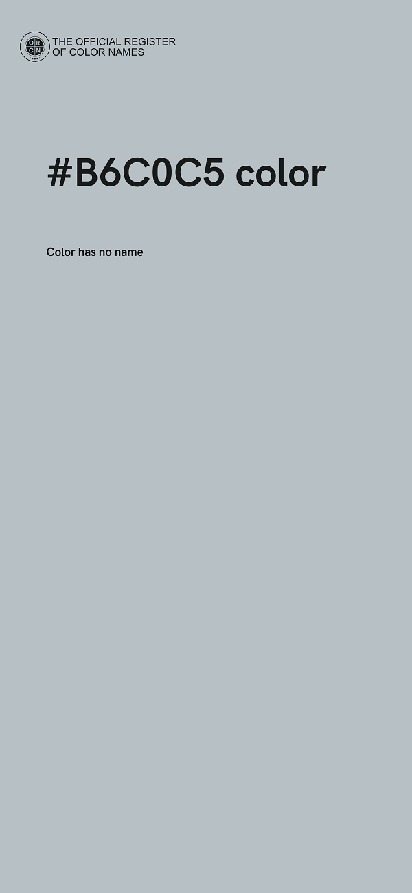#B6C0C5 color image