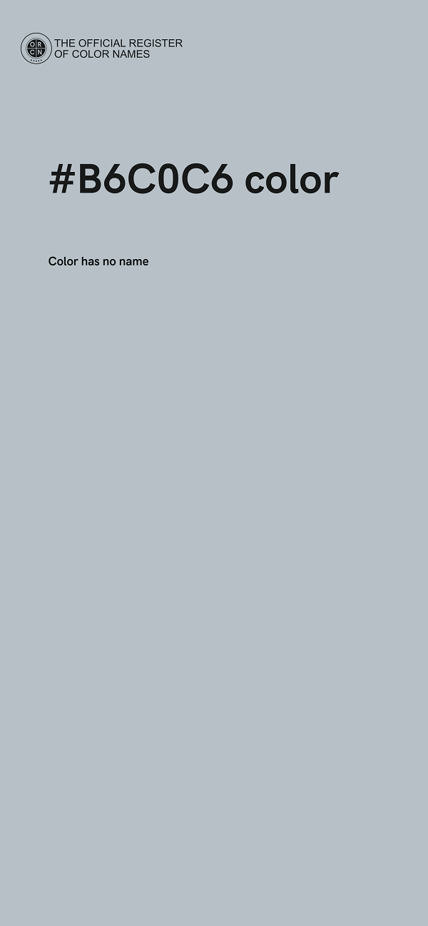 #B6C0C6 color image