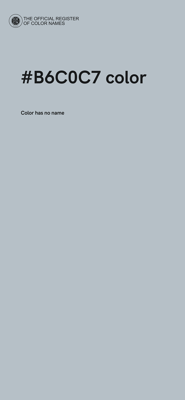 #B6C0C7 color image