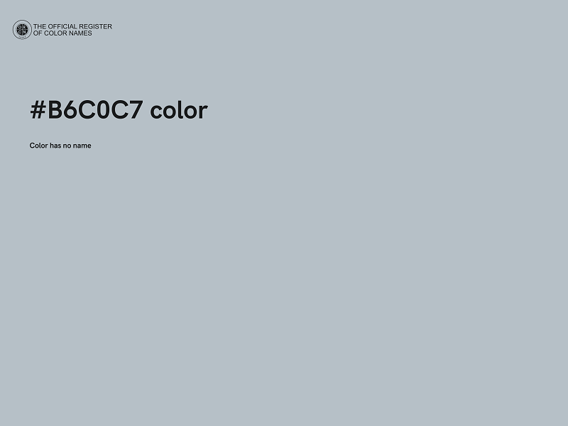 #B6C0C7 color image