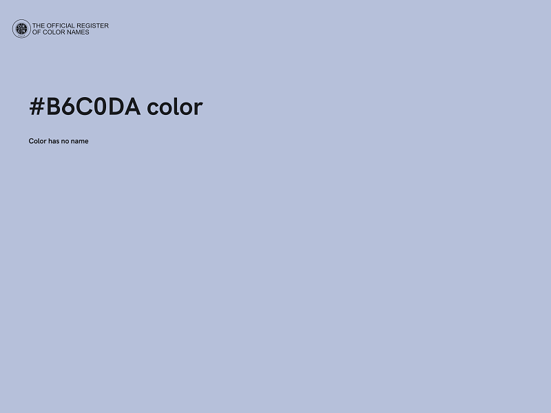 #B6C0DA color image