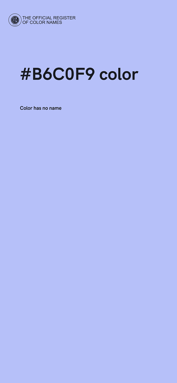 #B6C0F9 color image